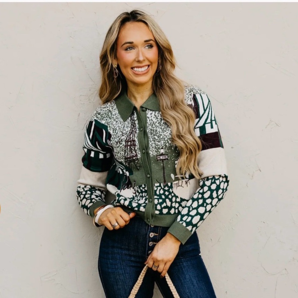 The Marsee Embroidered Jacquard Cardigan
